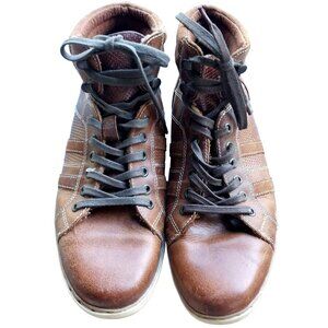 Red Tape Mens Tan Sport High Top Sneakers Size 10 Outdoor Retro